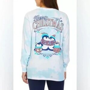 ❄️ Benny & Belle | Long Sleeve Merry Christmas Graphic T-Shirt Large